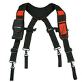 Heavy Duty Tool Belt Suspenders for Men Padded Carpenter Construction Electrician Suspender with Attachment Loops