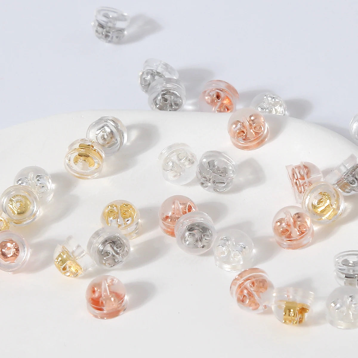 Prevent Sliding Ear Clips Mat 18k Gold Plated Clip on Earrings Designer Earrings Accessories Silicone Earplugs