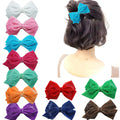 5inch/12.5cm Bow Flannel Cloth Bow Hairgrip Velvet Hair Clip for Girls