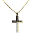 Fashion Cross Necklace 18K Gold Wholesale Stainless Steel Necklace Design Jewelry for Women