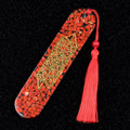 29x33mm Resin-Encased Natural Crystal Agate Bookmark Pendant Colorful Crushed Gemstone DIY Jewelry Making Gifts Engraving