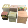 Recyclable Wholesale Black White Square Cardboard Luxury Custom Logo Gift Paper Candle Boxes Matt Lamination Embossing Portable