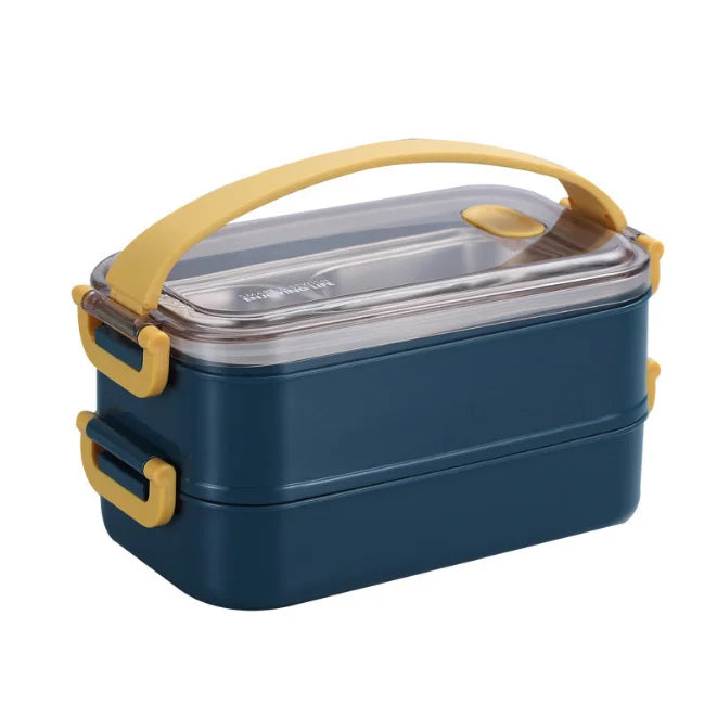 Office and Students 304 Stainless Steel Double Insulated Bento Lunch Box Portable