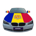 Wholesale High Quality Custom Size Engine 100%Polyester Cover Rearview Mirror Custom Andorran Andorra Car Hood Flag