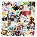 50Pcs Jesus Christian Peace Graffiti Vinyl Sticker for Home Table Fridge Bottle Cup Luggage Laptop Paper Stickers