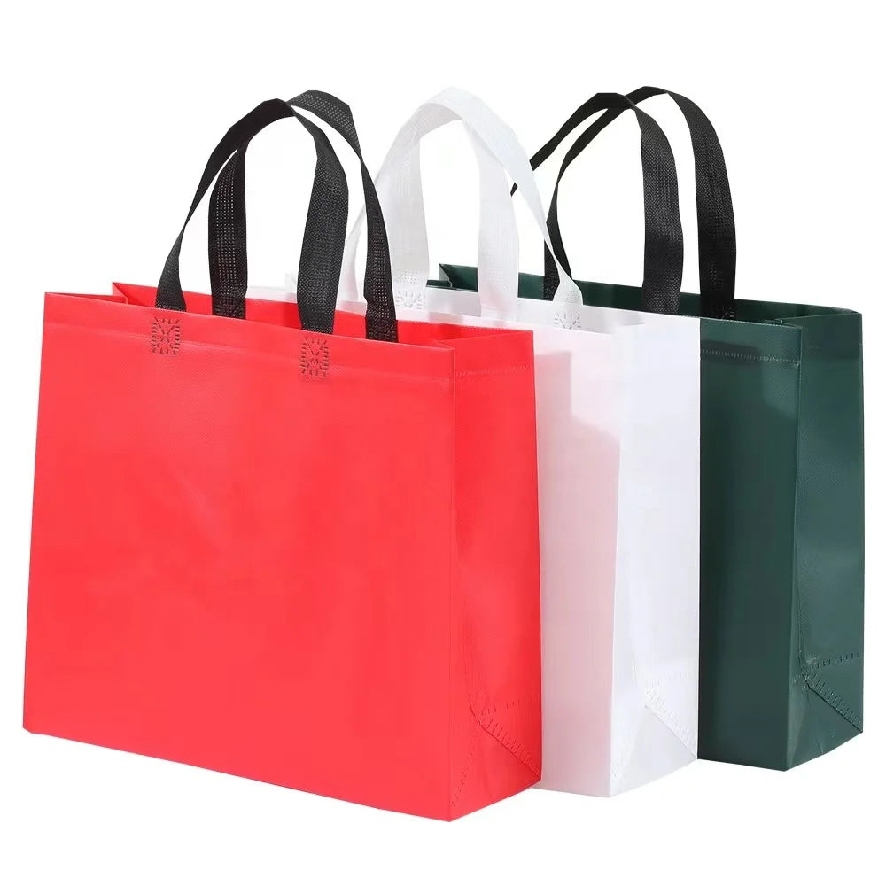 Cheap Custom Printed Tote Bags Recyclable Fabric Non Woven Shopping Bags with logo