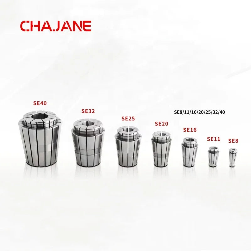 CHAJANE High Precision Stainless Steel ER32 CNC Tool Handle Elastic Collet ER25 Er11 Spring Erc16 Water Stop Chuck for
