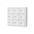 9-Door Metal Electronic Cell Phone Charging Storage Locker Key Lock Steel Cabinet With Filing Function