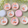100pcs Christmas Small Bow Simulation Cartoon Plate Resins DIY Scrapbooking for Mini Kitchen Dinner Tableware Decor Accessories