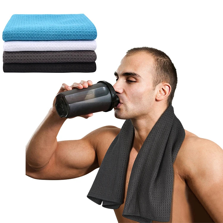 40x80cm Microfiber Waffle Weave Gym Towel Waffle Micro Fiber Sports Towel