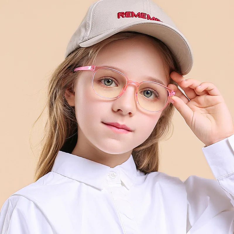 Children Anti Blue Light Ray Blocking Glasses Kids Eyeglasses for Computer Game Phone Reading Study Glasses Girls Boys MegaBDM
