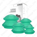 2024 Best   Full Body Massage Cups Helper Silicone Anti Cellulite Vacuum Silicone Cupping  Sets Cupping Kit for Massage Therapy