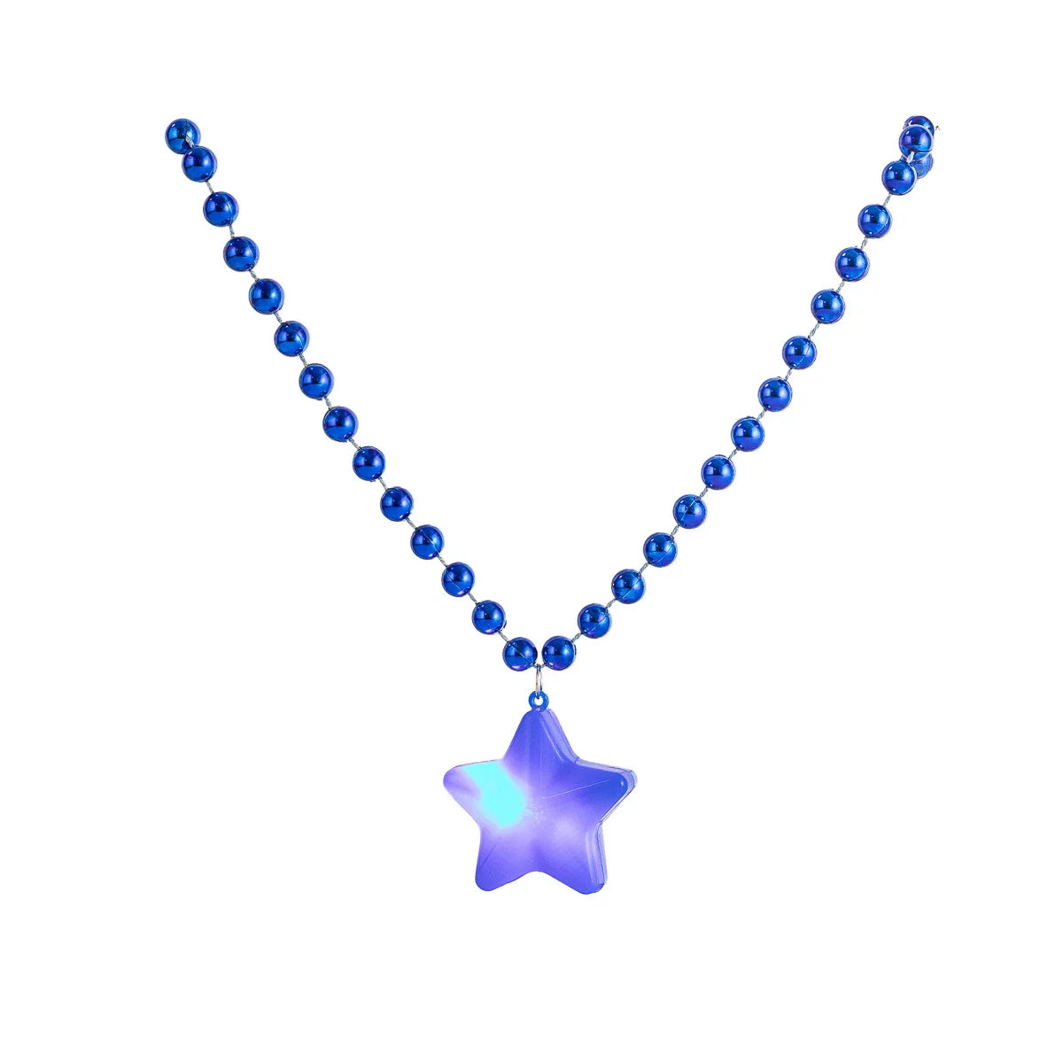 Star Heart LED Glow Necklace Pendant Flashing Luminous Necklace Children Girls LED Flash Necklace Party