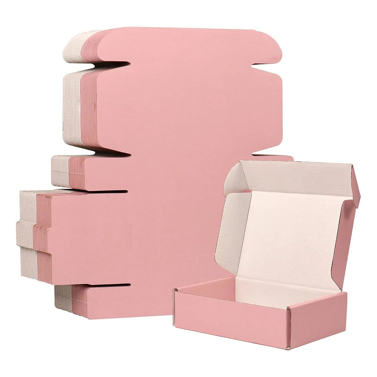 Luxury Custom Logo Foldable Paper Boxes Premium Pink Packaging Box for Clothes Jewelry Perfume Shipping Mailer Box