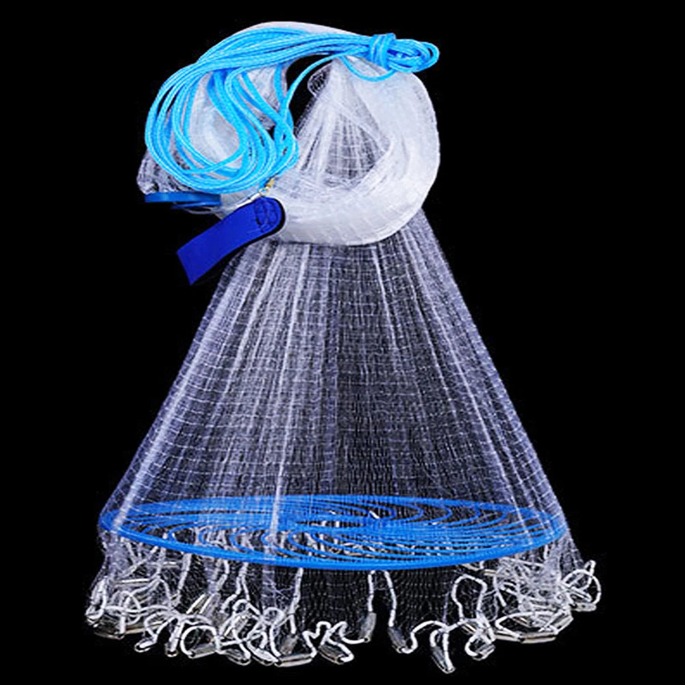 Baiyuheng Gill Cast Fabric Wholesale Nets Departs Bling Knotted Fish Aquaculture Mesh Commercial River Monofilament Fishing Net