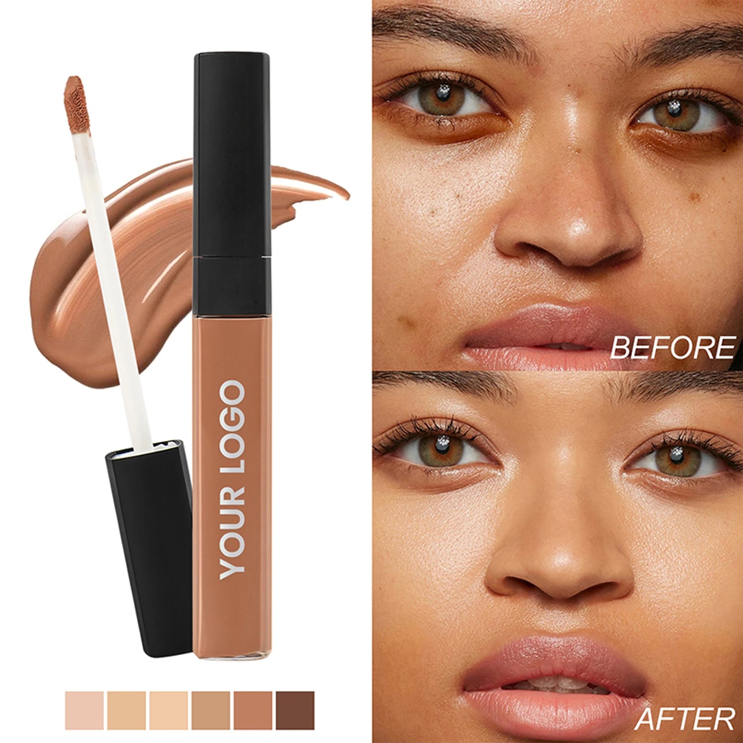 Longwear Concealer Custom Your Logo Full Coverage Vegan Face Makeup Matte Finish Liquid Concealer Foundation