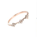 Peishang 925 Sterling SilverJewellry Rose Gold Plating White Cuber Zirconia Women Cute Daily Wearing Ring Jewelry Custom Vendor rings jewelry women