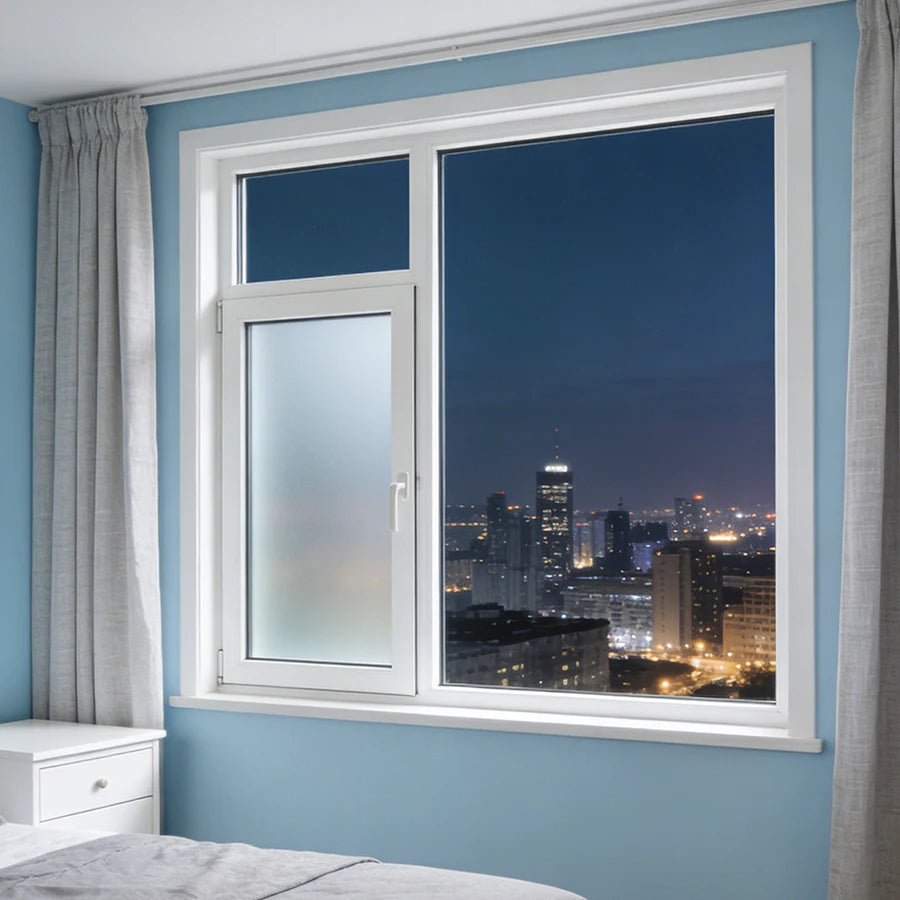 Durable Anti Theft Soundproof Aluminum Frame Custom Casement Window with Tempered Low-E Glass for Home Office