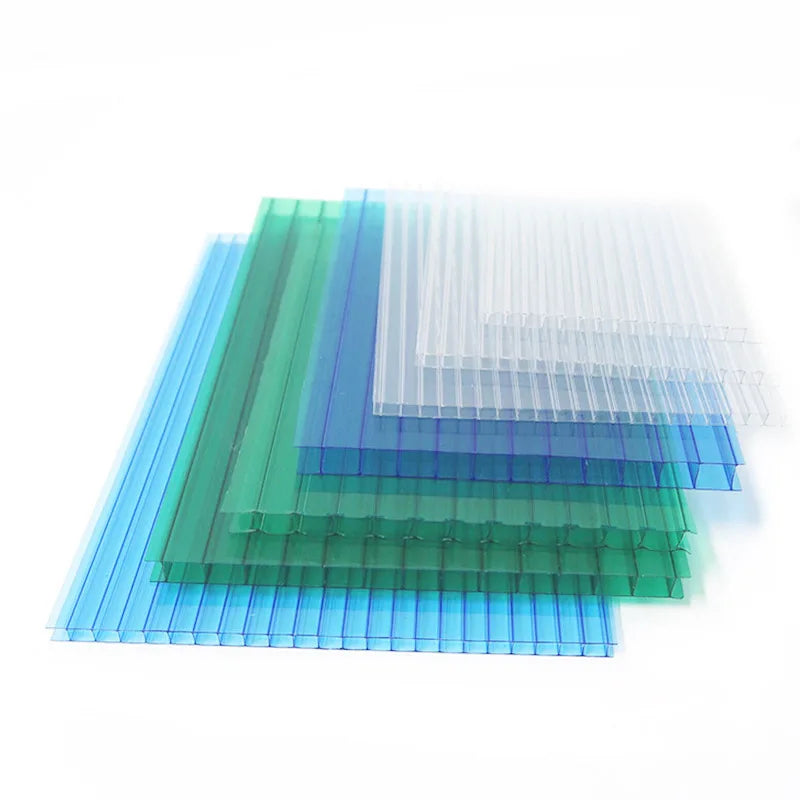 UV Coated Twinwall Polycarbonate Roofing Sheet 2mm 3mm 4mm Hollow PC Sheet with Warranty