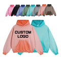 Custom Blank Print 100% Cotton Acid Washed Hoodie High Streetwear Washing Old Oversized Hoodie Stone Washed Vintage Pullover
