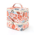 Oxford Large Capacity Floral Print Casual Toiletry Makeup Bag High-Value Double-Layer Portable New Nail Polish Storage Bag