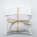Custom Luxury Cotton White Underwear Storage Cotton Envelope Pouch Gift Bag With logo Ptrinted Herringbone Rope