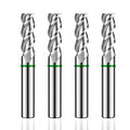 AZZKOR 3F Endmills Color-Ring Coating Tungsten Carbide Aluminum Milling Cutter for CNC Mechanical TGH-HRC50