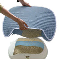 Cat Shape Pet Cat Litter Mat Double Layer Litter Mat EVA Cat Pads Trapping Litter Mat Waterproof Pet Supplies