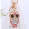 Factory Price Owl Diamond Keychain OEM Order Factory Zinc Alloy Customize Metal Key Ring Car Bag Phone Accessories Key Chain