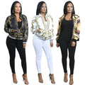 Spot Women's Spring Coat Positioning Printing Women's Jacket Short Fashion Jacket Factory Direct Sales Loose Women's Clothing