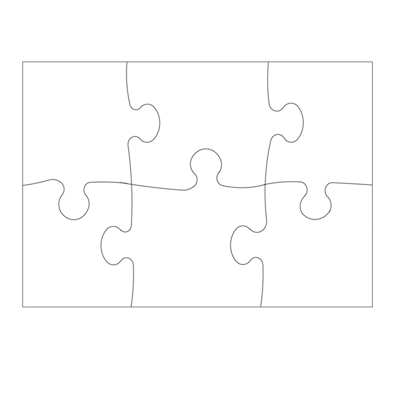 Kids Simple Puzzle for Sublimation MDF A4