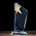 Crystal Sports Event Trophy Customized Five-pointed Star Sailing Statue DIY Ball Games Awards Glass Trophy