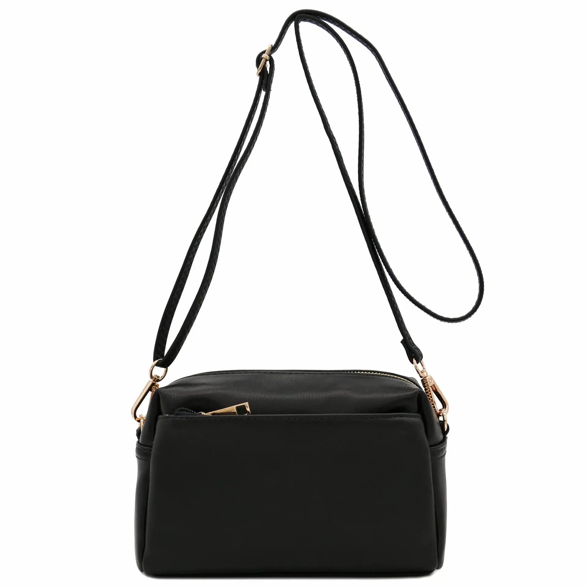 2024 New Fashion Leather Crossbody Purses for Women Hot Sale Small Shoulder Bag Ladies Handbags Triple Zip Small Crossbody Bag