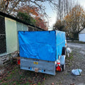 Lvju Custom Size Cargo Canvas Trailer Cover for Winter
