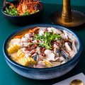 Japanese Style Large 8/10/12 Inch Stoneware Porcelain Bowl Restaurant Serving Bowl for Noodle Soup and Fish for Weddings
