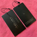 Hot Foil Silver Brand Logo Cardboard Paper HangtagExcellent Customized New Style Hot Stamping Silver Paper Swing Tag