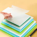 Customized Sublimation Spiral Bound Notebook PVC Cover Logo Easy Tearing Line Waterproof Loose Leaf Lining Acrylic Journals