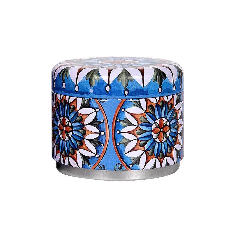 8.5*6.5 cm Wholesale Cheap Empty Round Metal Tin Cans for Craft Candle Stickers Packaging-Customizable