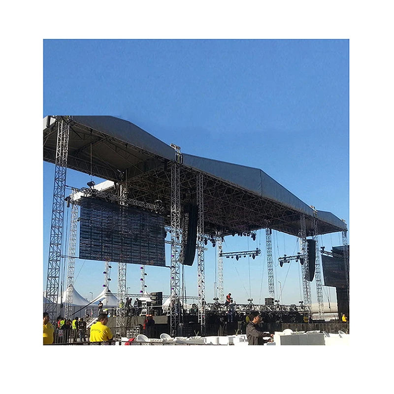 Spigot Lighting Stage Truss Aluminum Roof Truss System With Portable Stage Platform Roof for Concert Trusses for Events