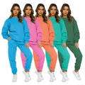 Wholesale Custom Logo Women Casual Wear Tracksuit 2 Piece Set Jogger Ser Long Sleeve Sweatshirt for Women
