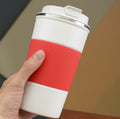 Unique Design 18oz Ceramic Liner Stainless Steel Insulated Coffee Travel Mug