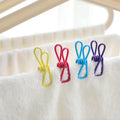 10pcs PVC-Coated Chip Clips Clothespins Paper Clips Bag Clips Clothespins for Photo and Crafts