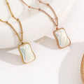 Wholesale New Korean Hip-Hop Stainless Steel Charm Pearl Necklace Shell Pendent Choker Necklaces
