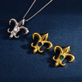 Wholesale Pendant Jewelry Rhodium Plated Cubic Zirconia Iris Flower Retro Pendant 925 Sterling Silver Fine Jewelry Pendant