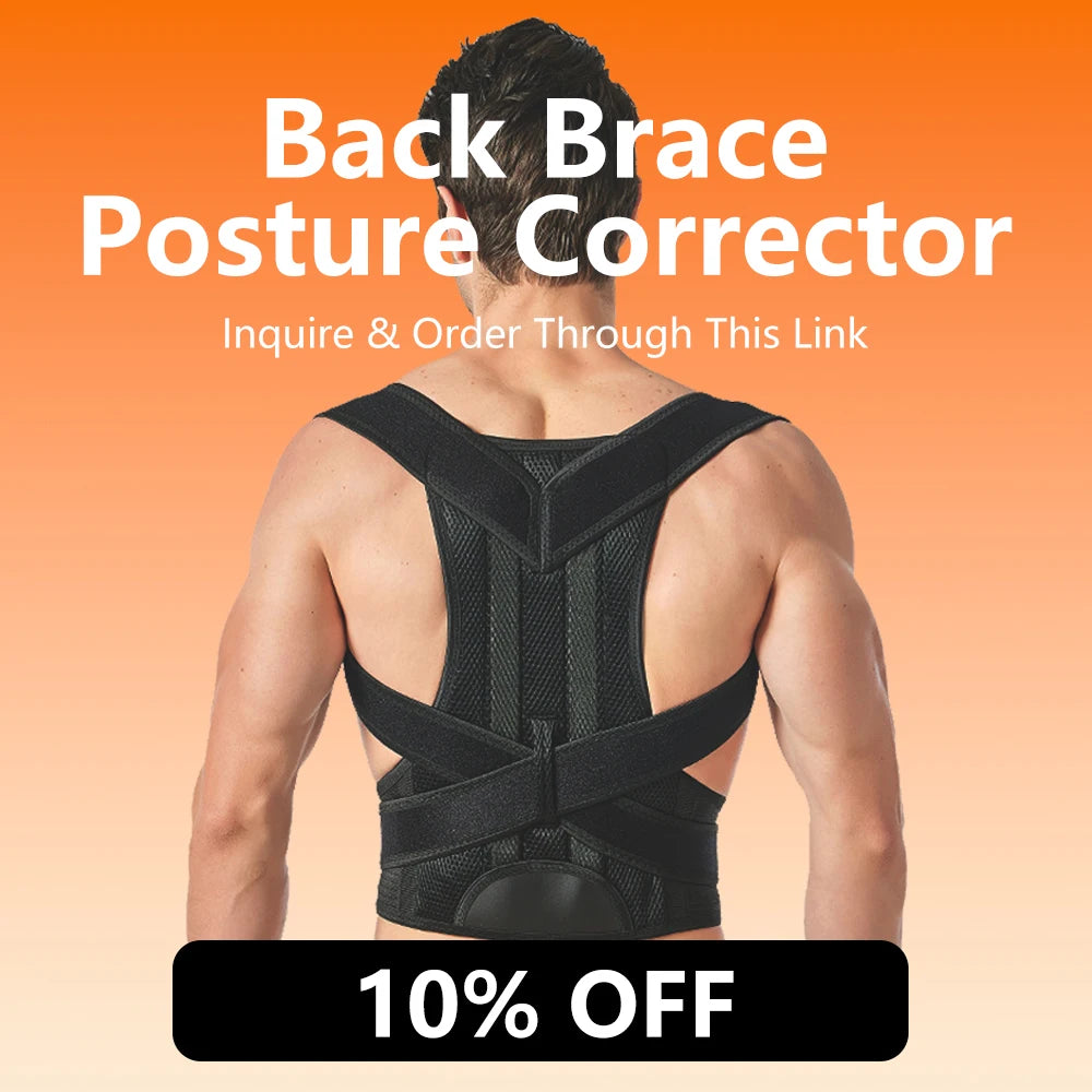 Back Brace Posture Corrector Can Be Inquired and Ordered Through This Link with a 10% Discount