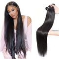 Super Shiny Mink Brazilian Virgin Human Hair Bundle 40 42 Inch Straight Hair Extension Best Brazilian Glossy Human Hair Weave