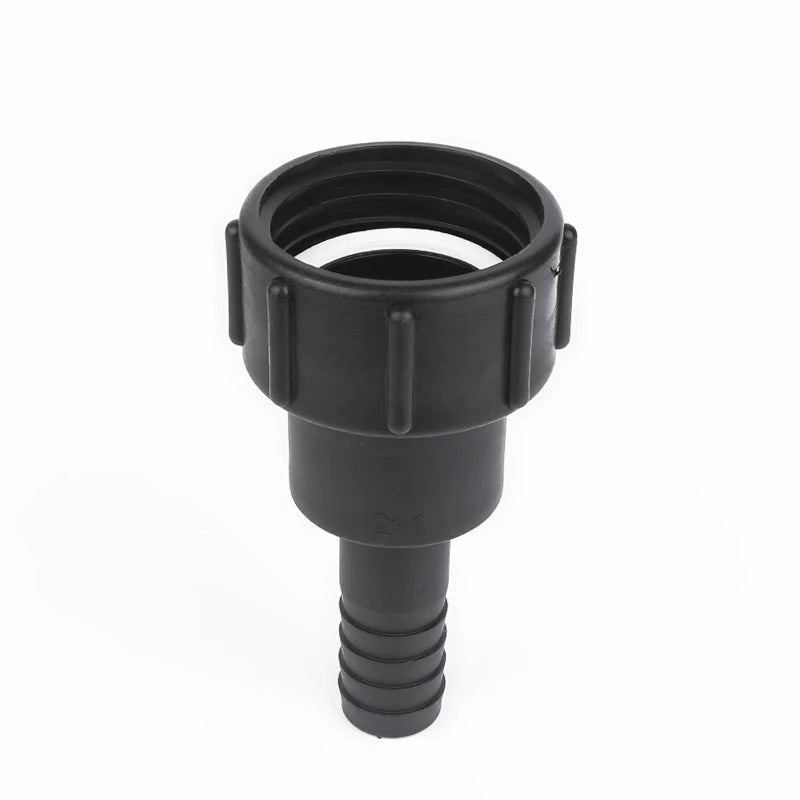 PP Adapter 2-Inch 1-Inch Coarse Thread S60x6 Female Coupling Swiveling 1" Hose Shank IBC Hose Tail Pipe Fittings Model