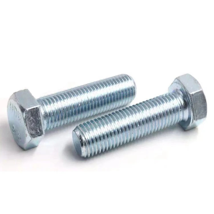 M6 M8 M10 M12 M14 M16 M18 M20 DIN 933 Grade 8.8 10.9 12.9 Full Thread High Tensile Galvanised Zinc Plated Hex Head Bolt