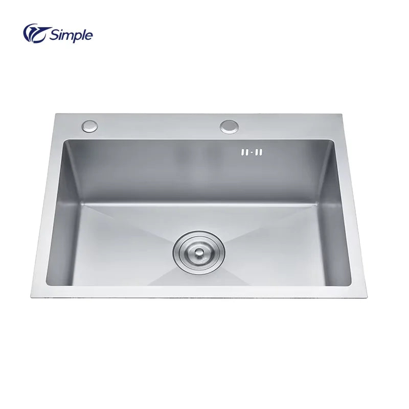 Kitchen Sinks Modern Desgin Kitchen Sink Factory Price Wholesale Custom 304 Stainless Steel Simple Rectangular Polished 5 Years