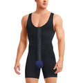 Men's Shapewear Vest with Buckle Open Gear Waist and Abdomen Cinching Shapewear